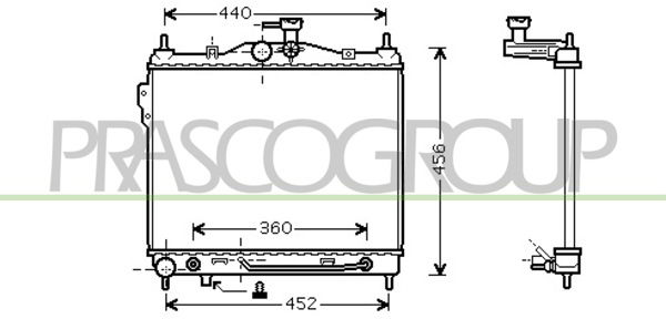 Kühler, Motorkühlung Prasco HN330R004 von Prasco