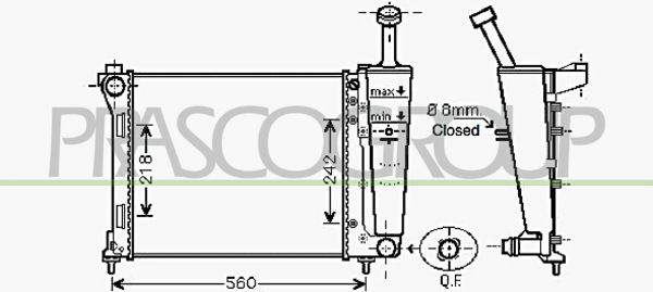 Kühler, Motorkühlung Prasco LA004R002 von Prasco