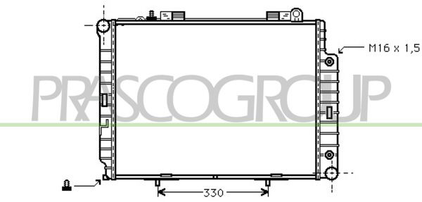 Kühler, Motorkühlung Prasco ME035R021 von Prasco