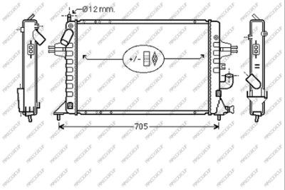 Kühler, Motorkühlung Prasco OP017R009 von Prasco