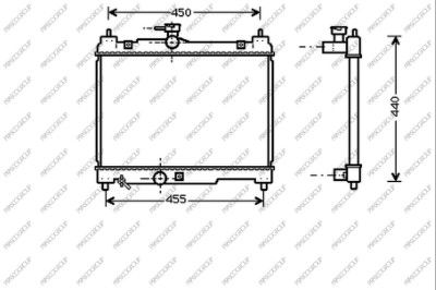 Kühler, Motorkühlung Prasco TY320R001 von Prasco