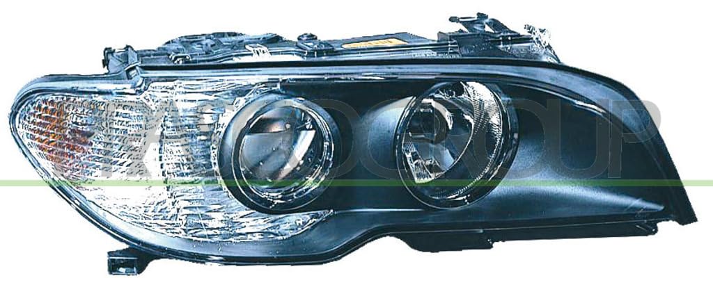 Prasco - BM0224903 - BMW - 3 Series - E46 Coupe - Mod. 09/03-09/06 - Scheinwerfer Rechts-H7+H7-Mit Lwr-Ohne Motor-Schwarz-Weisser Blinker von Prasco