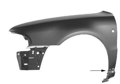 Prasco - BM0233624 - BMW - 3 Series - E46 Compact - Mod. 01/01 - 12/04 - Radhausschale Vorne Links-Vorderer Teil von Prasco