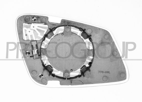 Spiegelglas, Außenspiegel links Prasco BM1237504 von Prasco