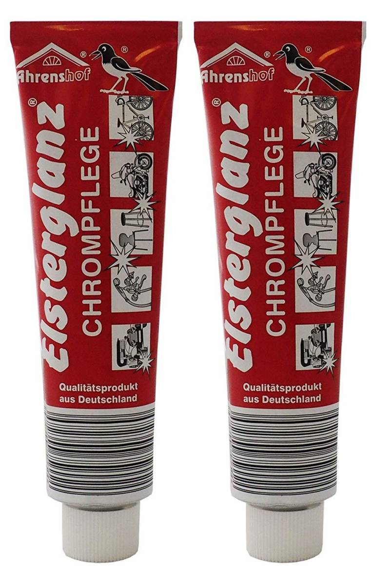 2x 150ml Elsterglanz Original Chrompflege, Chromreiniger, Chrompolitur eignet sich besonders für Chrometeile an Auto und Motorrad. von Preisjubel