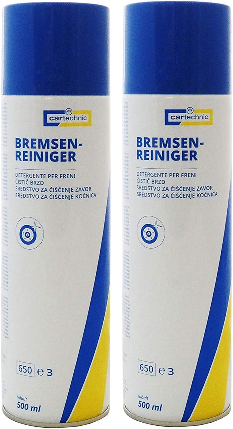 ILODA 2X cartechnic Bremsenreiniger Spray 500ml, Entfetter, Ölentferner, Fettentferner von ILODA