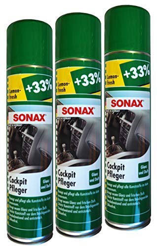 Preisjubel 12 x SONAX CockpitPfleger Lemon-Fresh 400ml, Kunststoffpflege, Pflegespray von Preisjubel