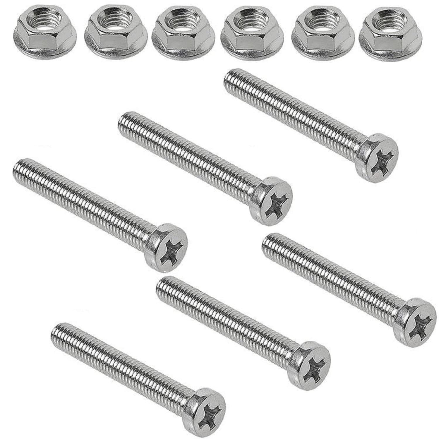 Preiswert & Gut 12-teiliges Schraubenset L37mm für Stecker – Befestigungsset mit Schrauben für 7/13 polige Steckdose – Anhänger Steckdosen Adapter Befestigung 6X M5 Schraube mit Ø 8mm von Preiswert & Gut