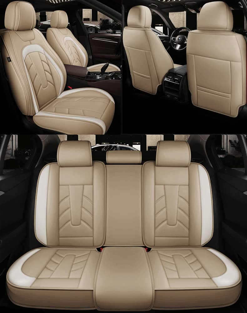 Prelea Sitzbezüge Auto Autositzbezüge Universal Set für Audi A1 A3 A4 A5 A6 A7 A8 A4L A6L A8L Q2 Q3 Q5 Q7 Q5L Sq5 Auto Zubehör von Prelea