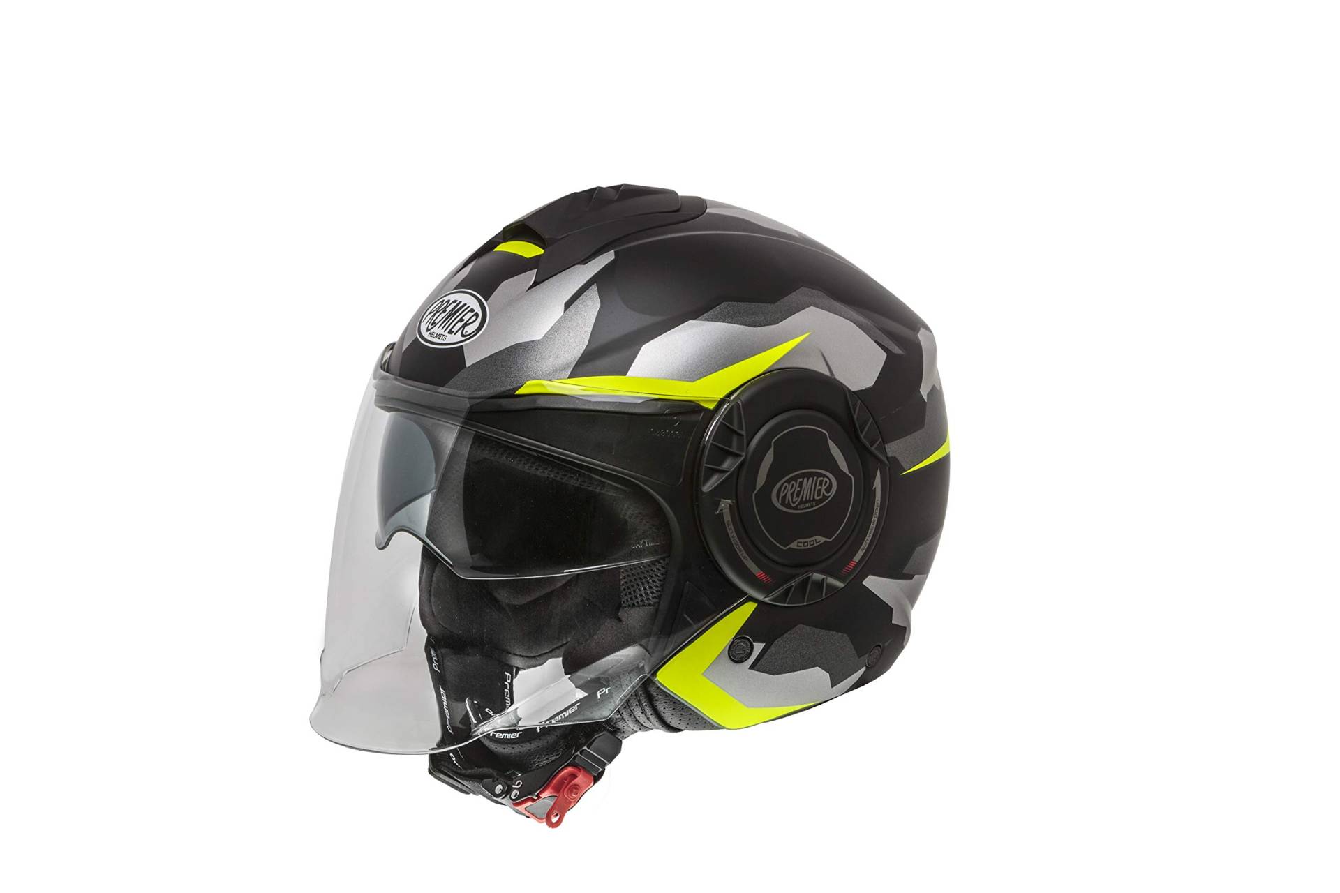 Premier HELM COOL CAMO Y FLUO BM,CAMO/FLUO GELB,S von Premier