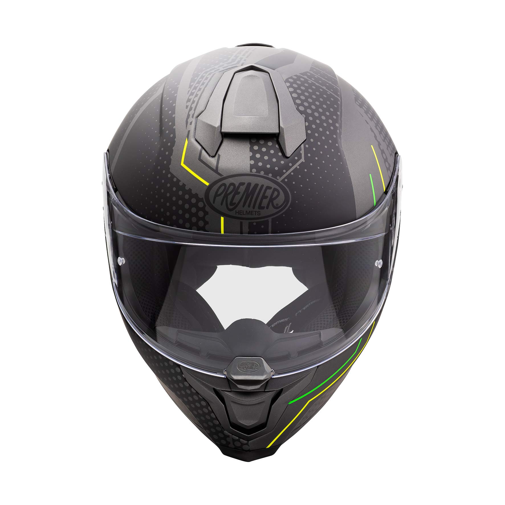 Premier HELM HYPER BP 6 BM,SCHWARZ/GELB/GRÜN,XXL von Premier