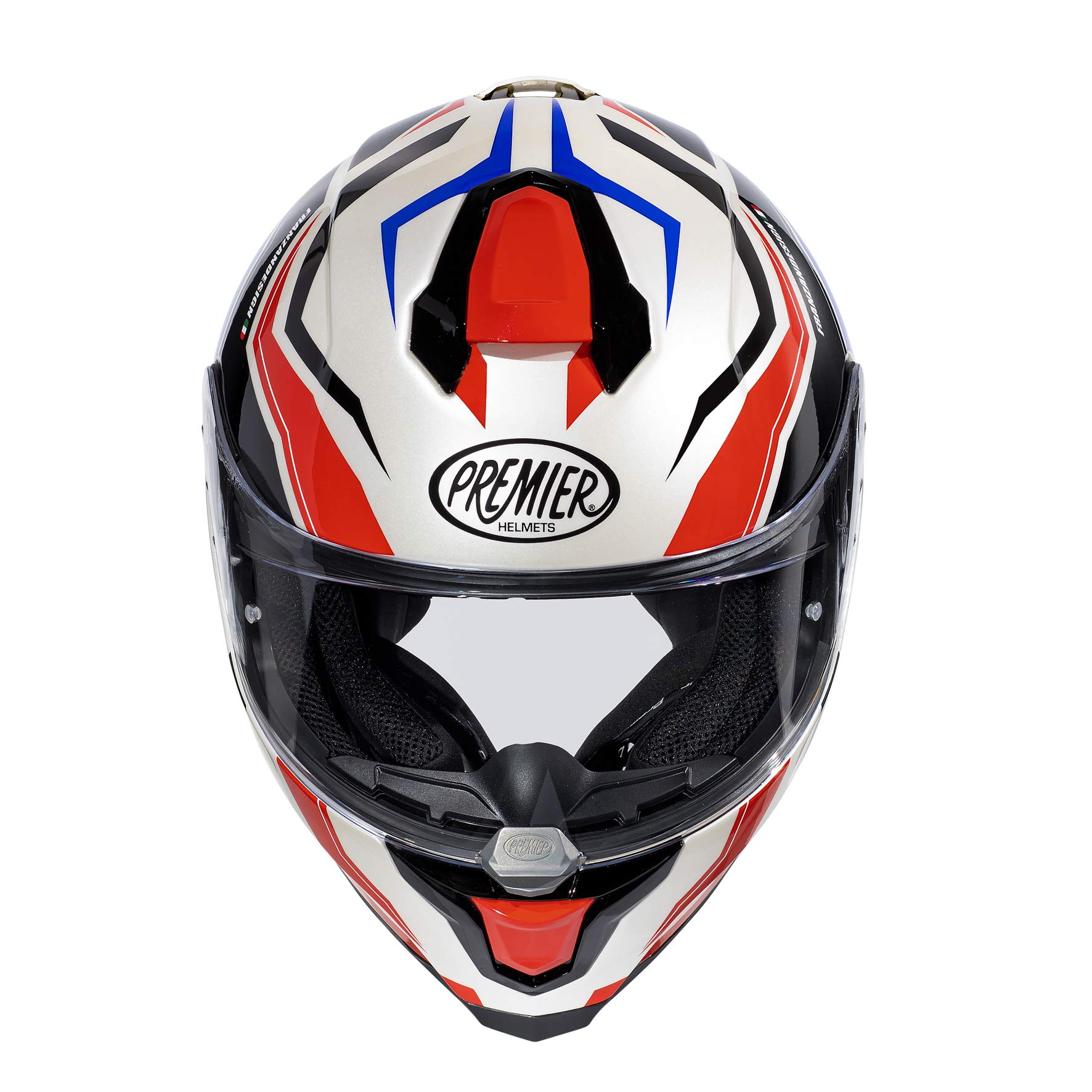 Premier HELM HYPER RW 13,WEISS/ROT/SCHWARZ/BLAU,XL von Premier