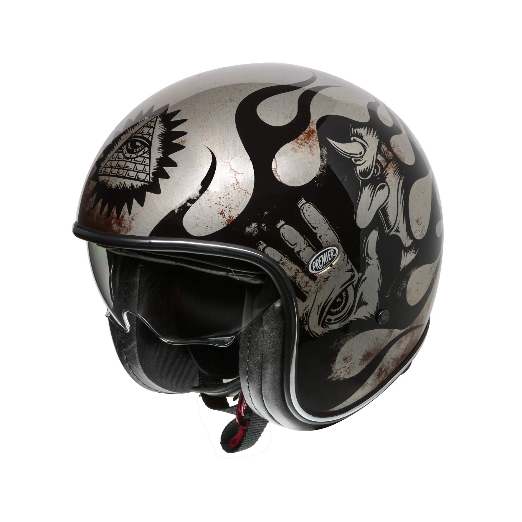 Premier HELM LE PETIT CLASSIC BD TITANIUM,SCHWARZ/TITAN,M+ von Premier