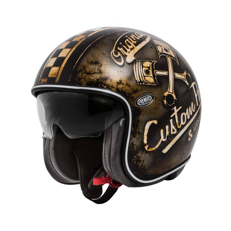 PREMIER Helm LE Petit Classic OP 9 BM,BRAUN / OCHER / SCHWARZ,L von Premier