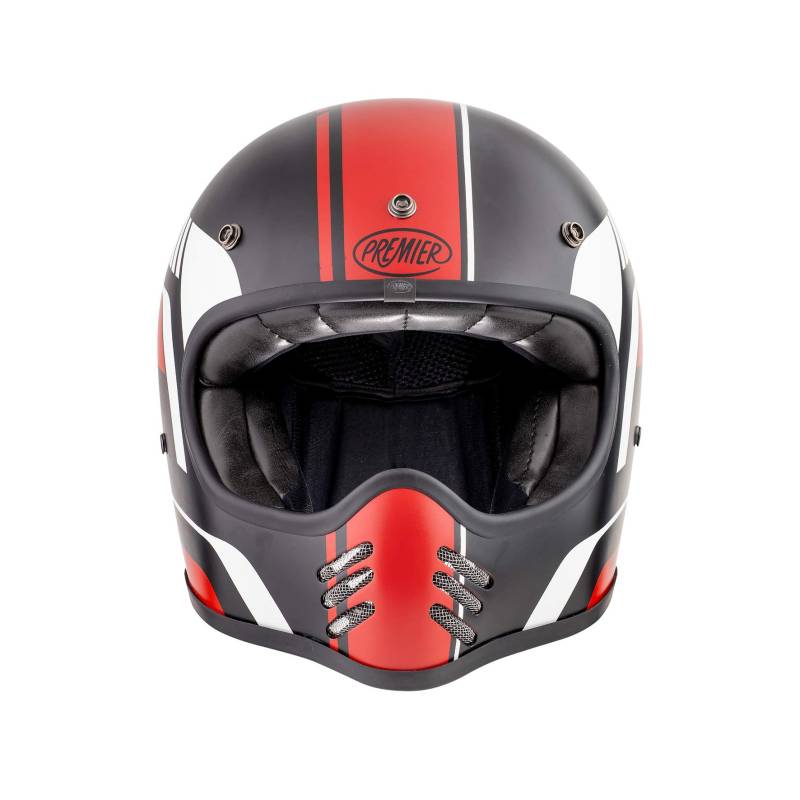 Premier HELM MX BL 92 BM,SCHWARZ/ROT/WEISS,M von Premier