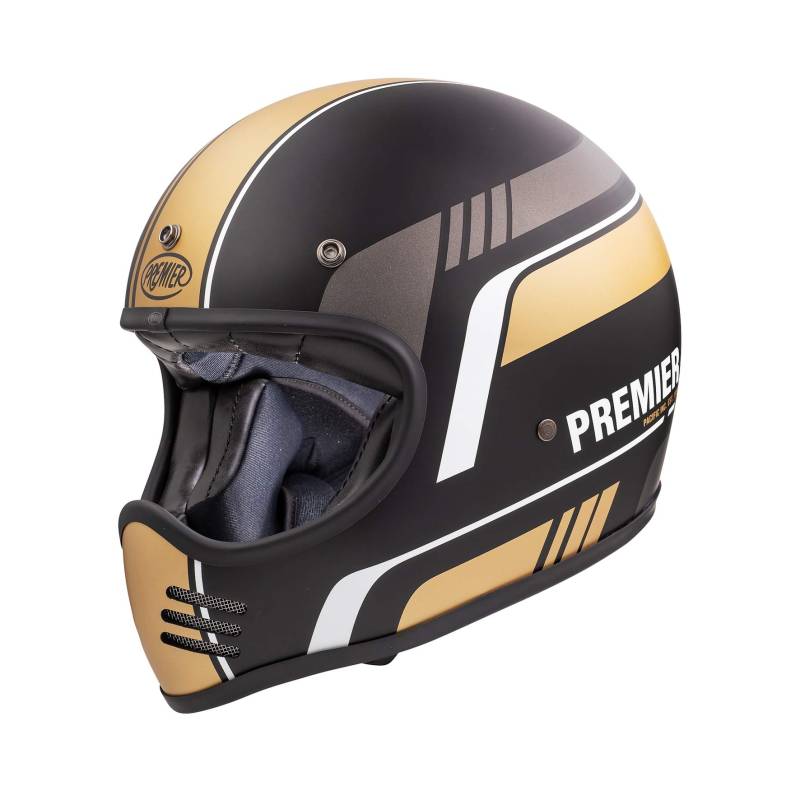 Premier HELM MX BL 19 BM,SCHWARZ/GOLD,XS von Premier