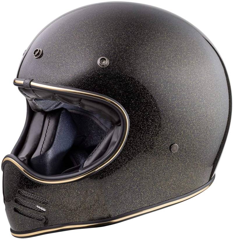 Premier HELM MX U9 GLITTER GOLD,SCHWARZ/GOLD,XS von Premier