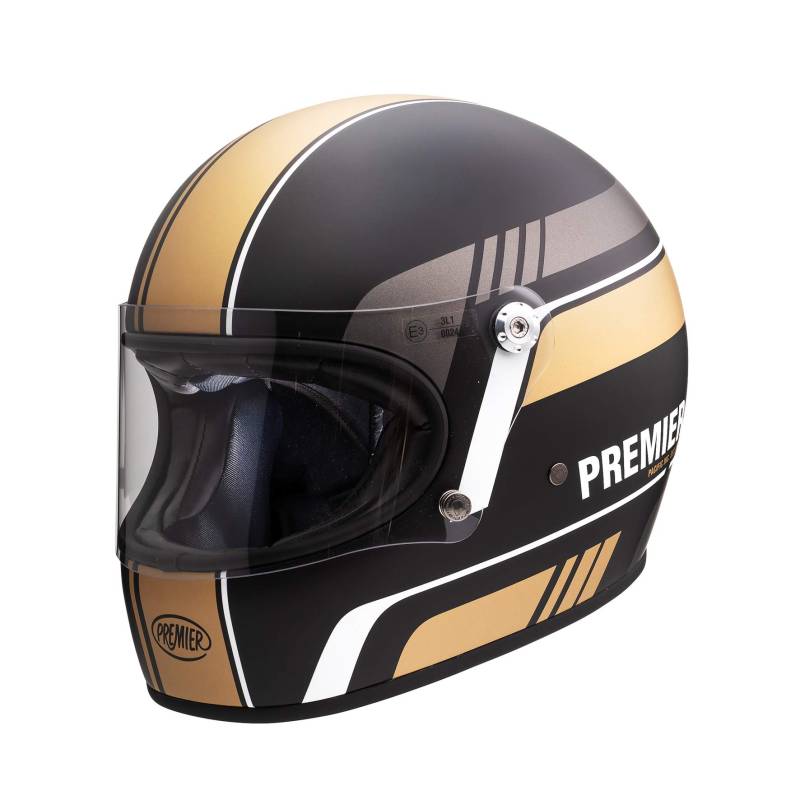 Premier HELM TROPHY BL 19 BM,SCHWARZ/GOLD/WEISS,XL von Premier