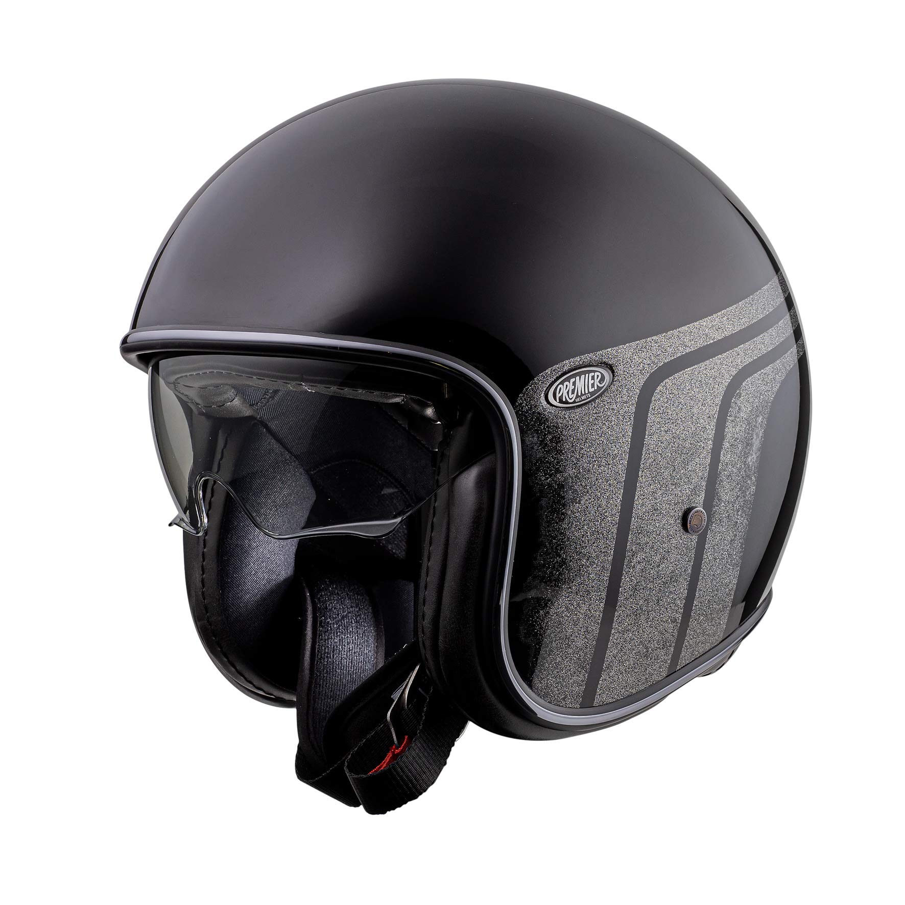 Premier HELM VINTAGE BTR 9,SCHWARZ/GRAU,M von Premier