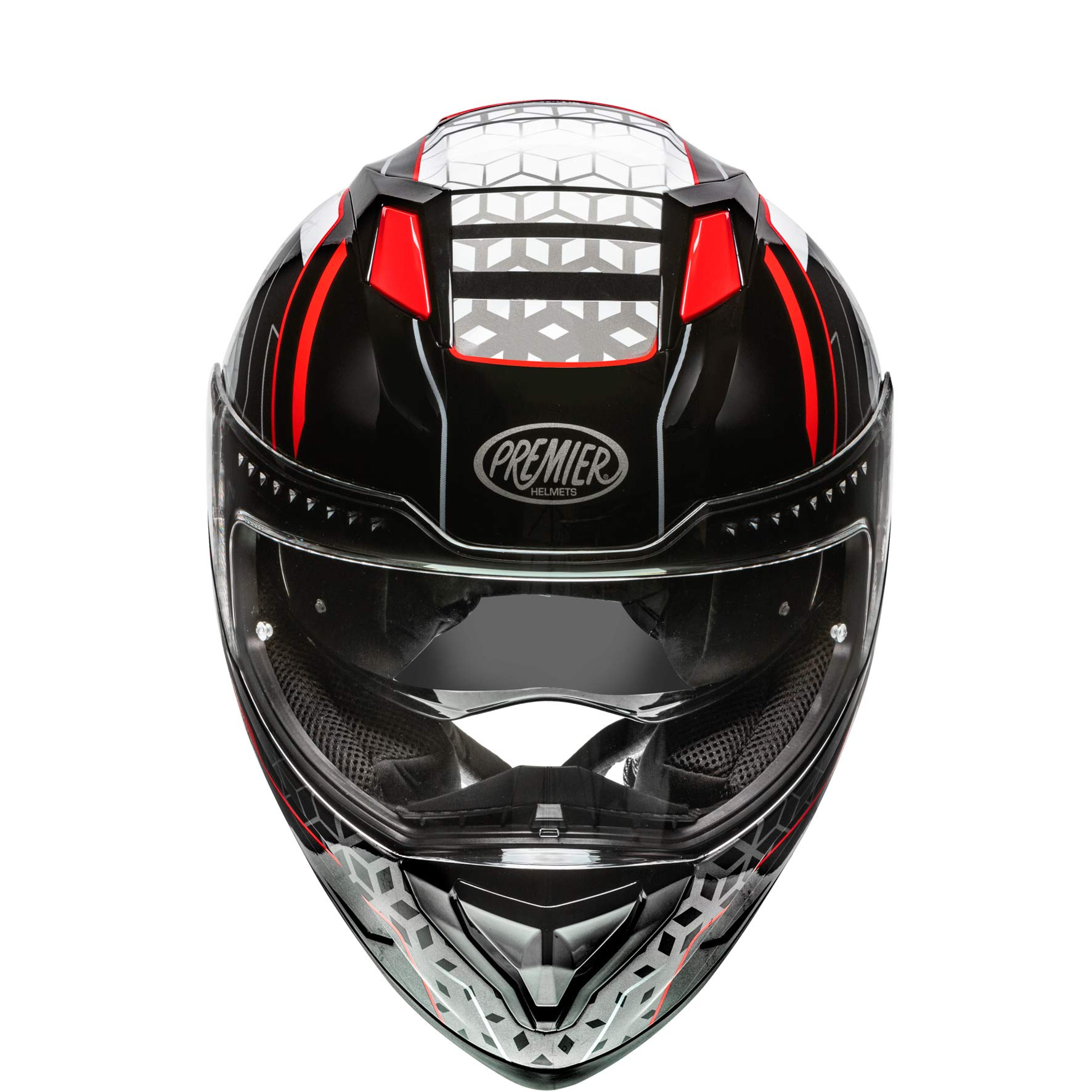 Premier HELM VYRUS EM 92,SCHWARZ/ROT/WEISS,XS von Premier