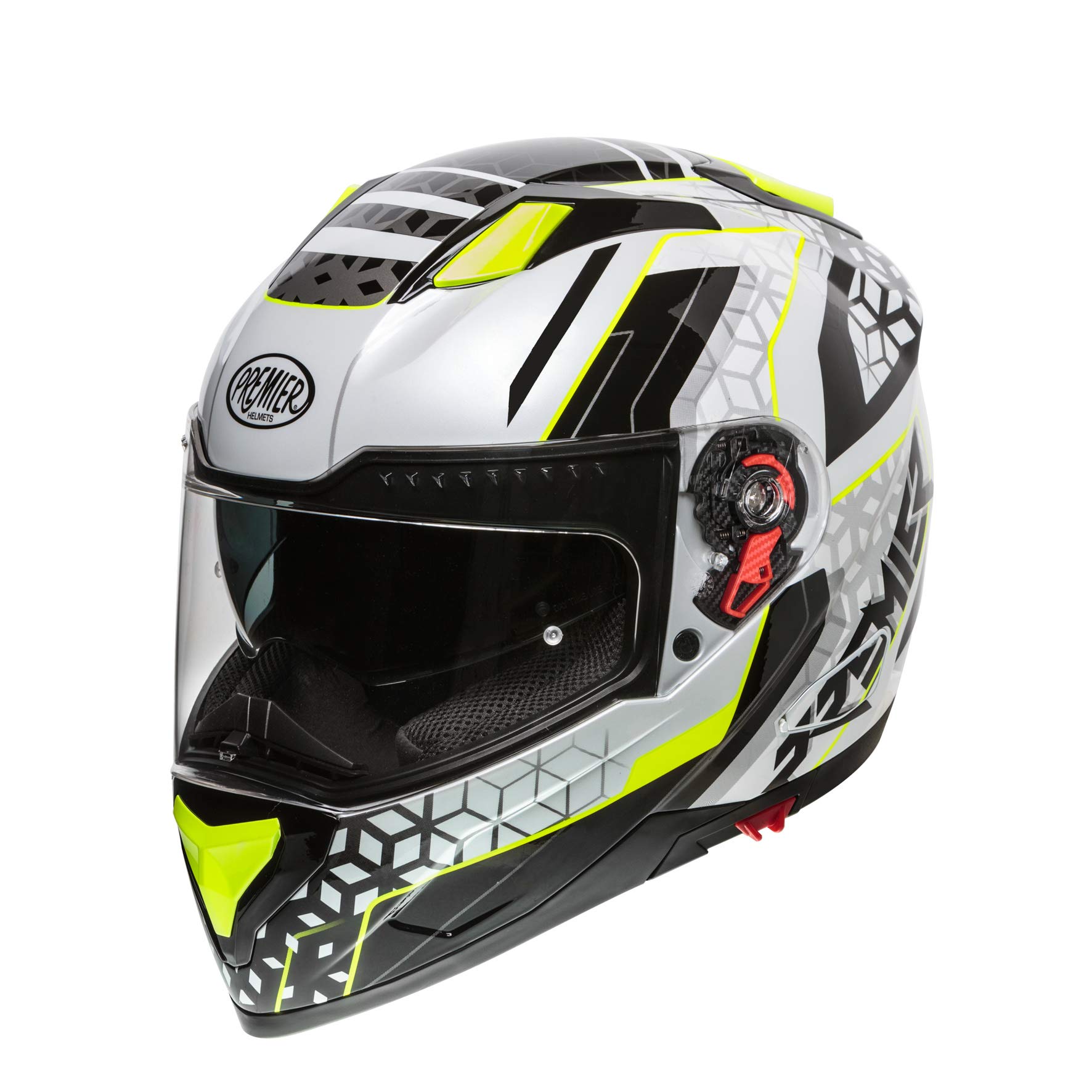 Premier HELM VYRUS EM Y8,GRAU/FLUO GELB/SCHWARZ,XXL von Premier