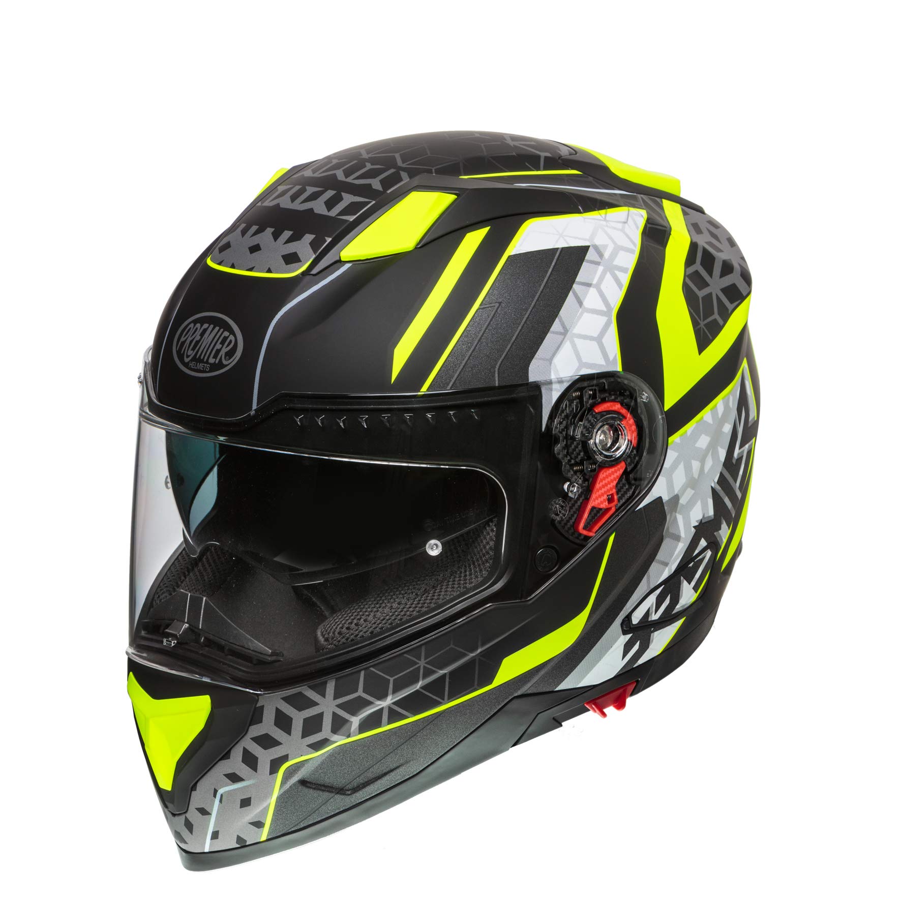 Premier HELM VYRUS EM Y9 BM,SCHWARZ/GELB FLUO/WEISS,M von Premier