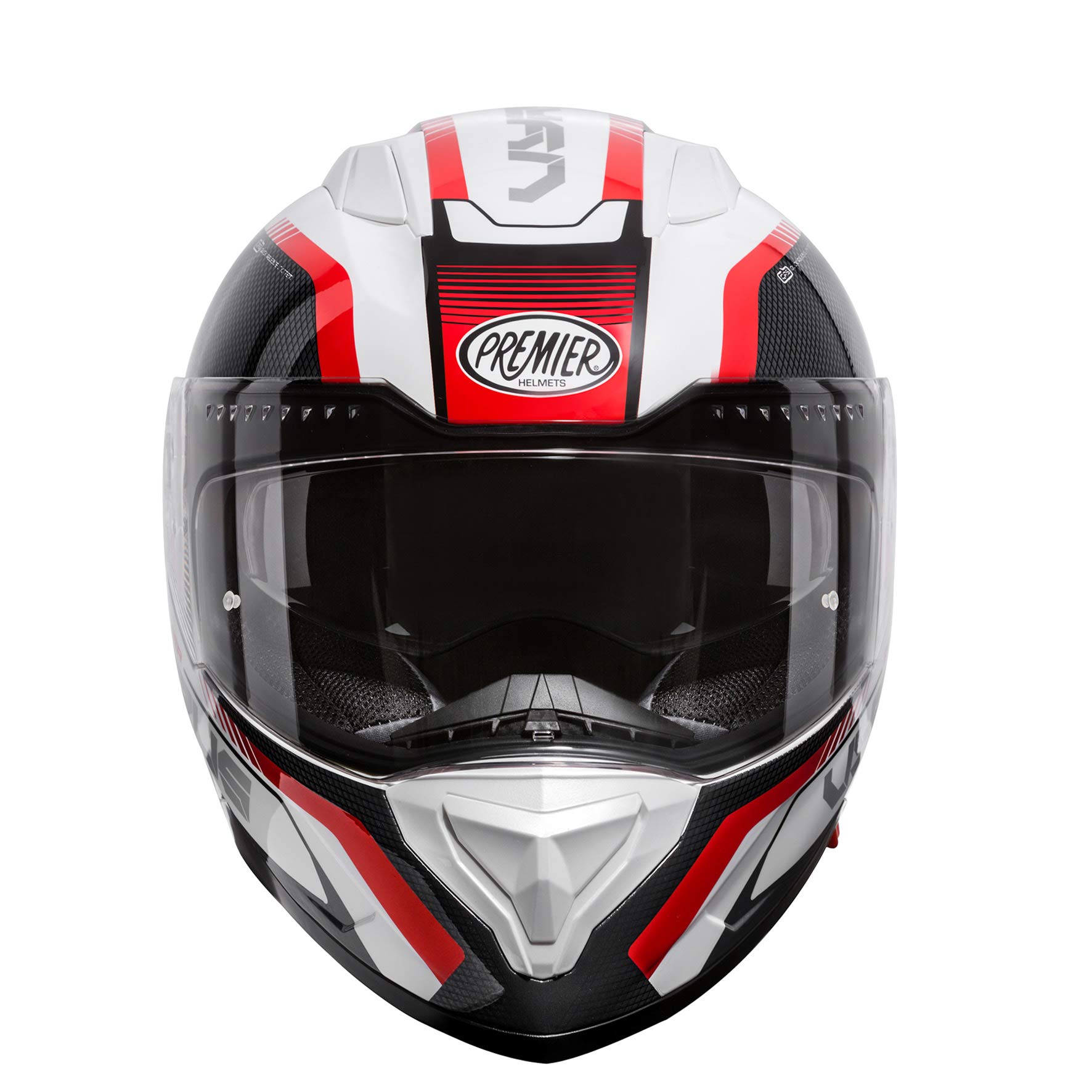 Premier HELM VYRUS MP 2,WEISS/SCHWARZ/ROT,L von Premier