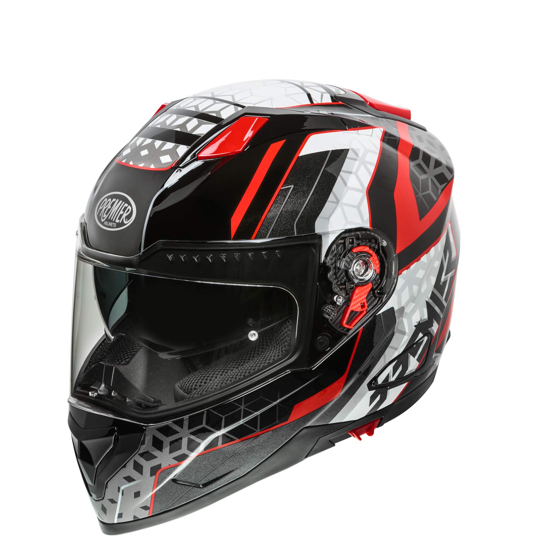 Premier HELM VYRUS MP 92 BM,SCHWARZ/ROT/GRAU,XXL von Premier