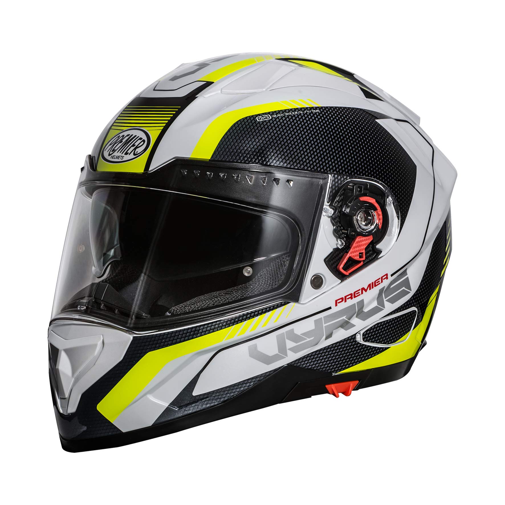 Premier HELM VYRUS MP Y,GRAU/FLUO GELB/SCHWARZ,XS von Premier