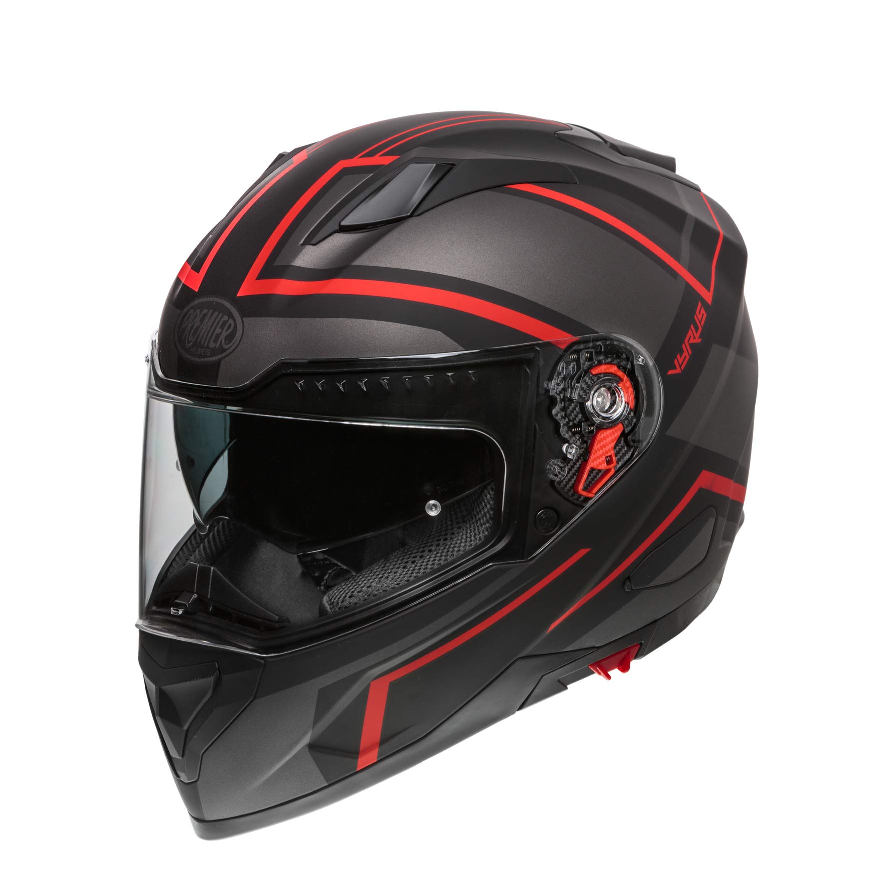 Premier HELM VYRUS ND 92 BM,SCHWARZ ROT,S von Premier