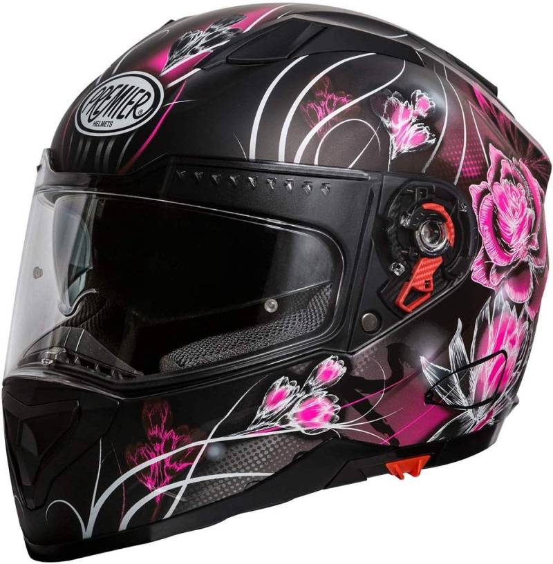 PREMIER Helm VYRUS Vanity 9 BM,SCHWARZ/ROSA/Weiss,M von Premier