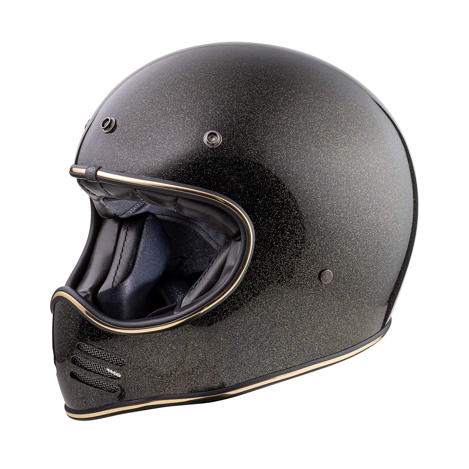 Premier HELM MX U9 GLITTER GOLD,SCHWARZ/GOLD,L von Premier