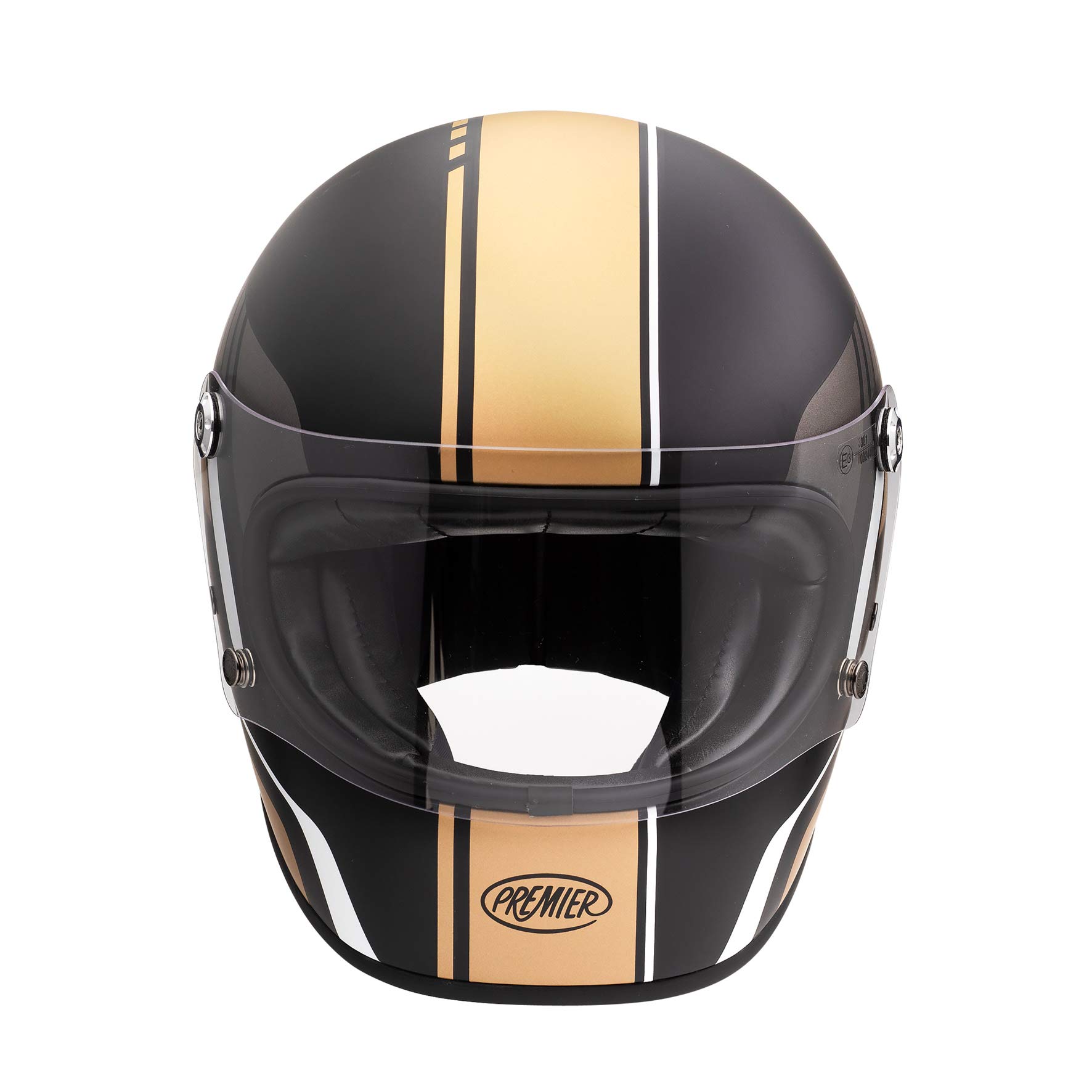 Premier HELM TROPHY BL 19 BM,SCHWARZ/GOLD/WEISS,S von Premier