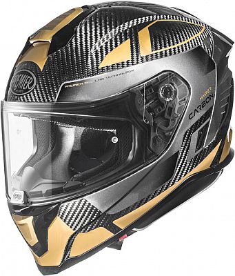 Premier Hyper Carbon TK, Integralhelm - Schwarz/Grau/Gold - XS von Premier