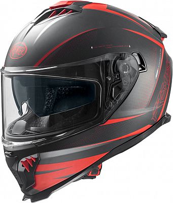 Premier Typhoon FR, Integralhelm - Matt Schwarz/Rot - M von Premier