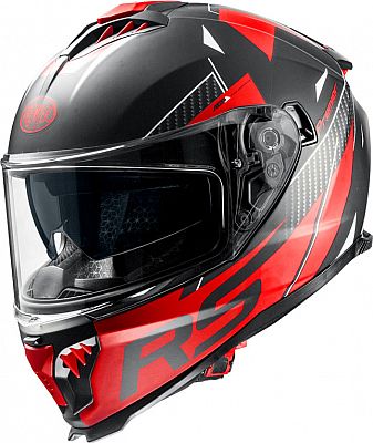 Premier Typhoon RS, Integralhelm - Matt Schwarz/Rot/Weiß - M von Premier