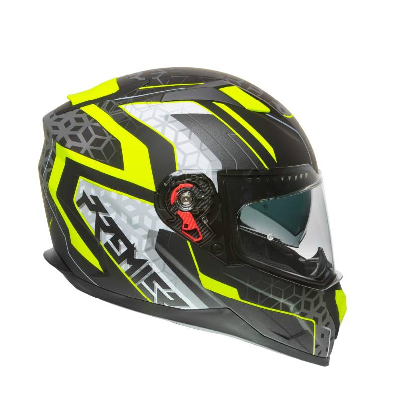 Premier HELM VYRUS EM Y9 BM,SCHWARZ/GELB FLUO/WEISS,XL von Premier