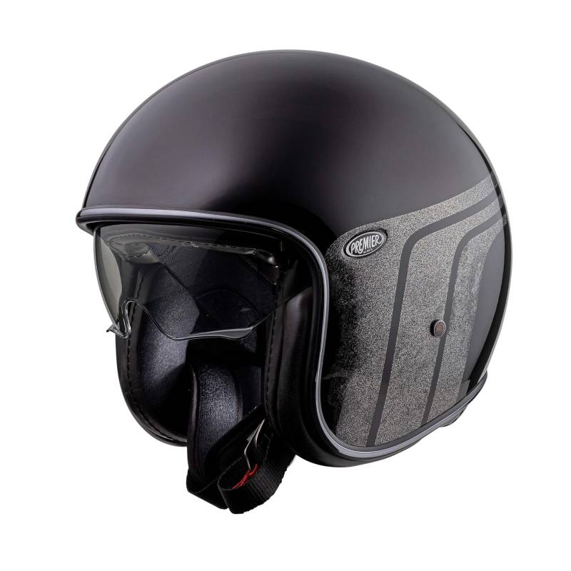 Premier HELM VINTAGE BTR 9,SCHWARZ/GRAU,L von Premier