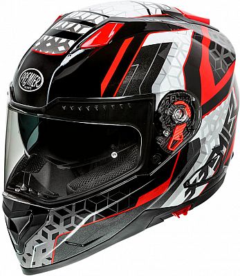 Premier Vyrus EM, Integralhelm - Grau/Schwarz/Neon-Gelb - XL von Premier