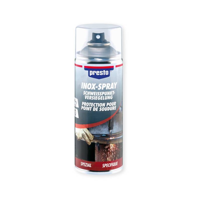 Presto 2X 322532 INOX Spray KORROSIONSSCHUTZ OBERFLÄCHENBESCHICHTUNG 400 ml von Presto