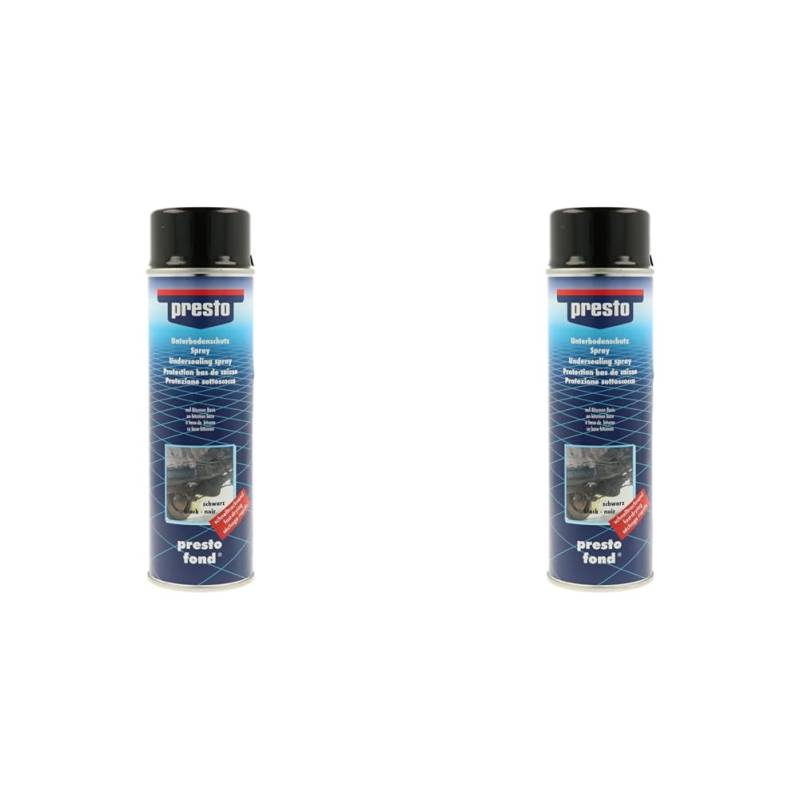 Presto 306017 Unterbodenschutz Bitumen schwarz 500 ml (Packung mit 2) von Presto