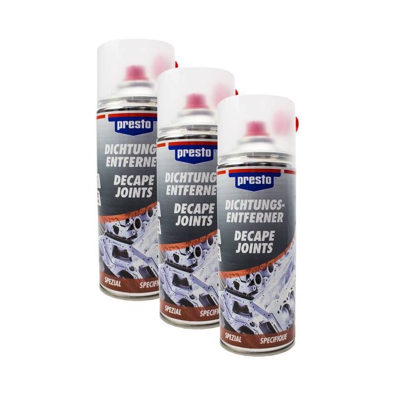 Presto 3X 157080 DICHTUNGSENTFERNER Spray KLEBSTOFF ENTFERNER 400 ml von Presto