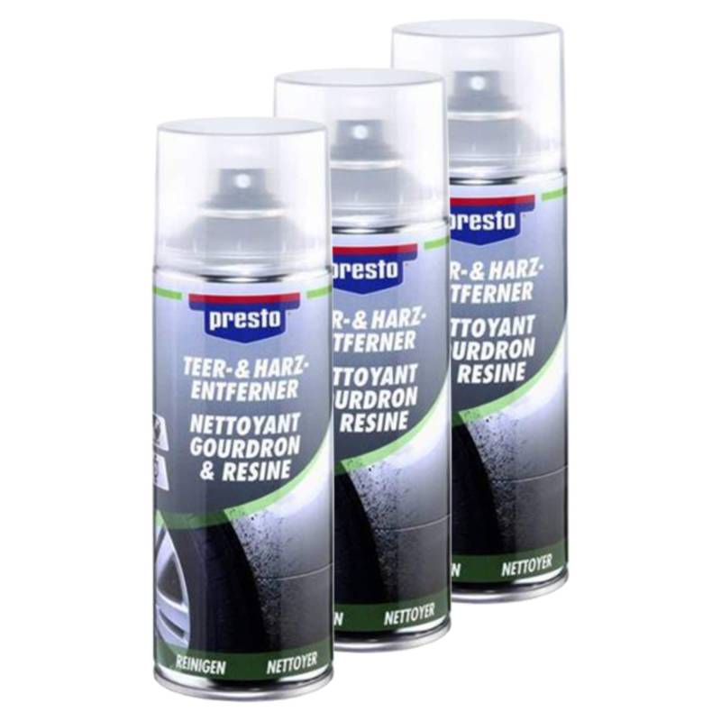 Presto 3X 429934 TEER- UND Harz-ENTFERNER SPRAYDOSE 150 ml von Presto