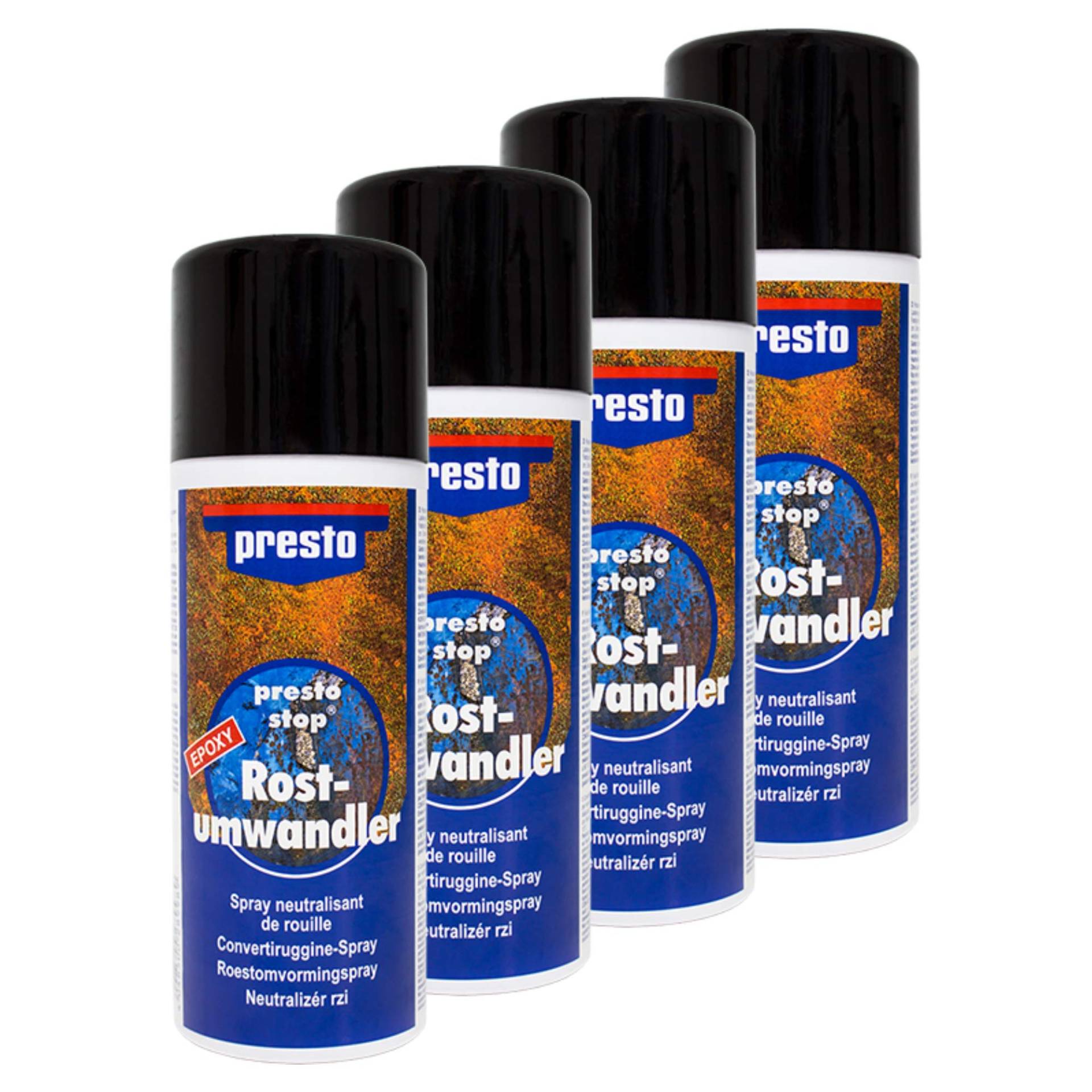 Presto 4X 289989 ROSTUMWANDLER GRUNDIERUNG Spray EPOXYDHARZ 400 ml von Presto