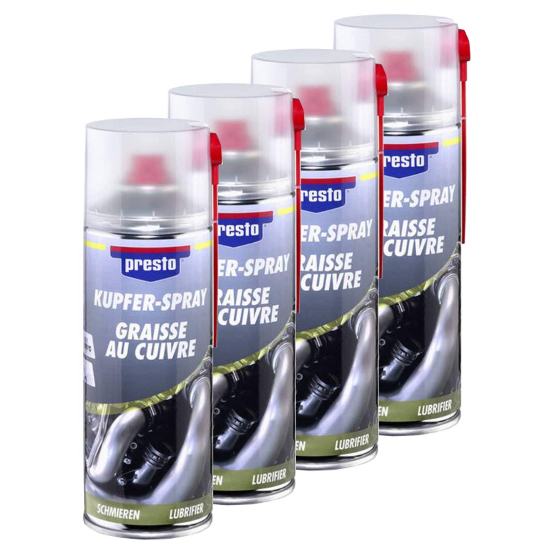 Presto 4X Kupfer-Spray Kupfer Spray SCHMIERMITTEL SCHMIERUNG 400 ml 306383 von Presto