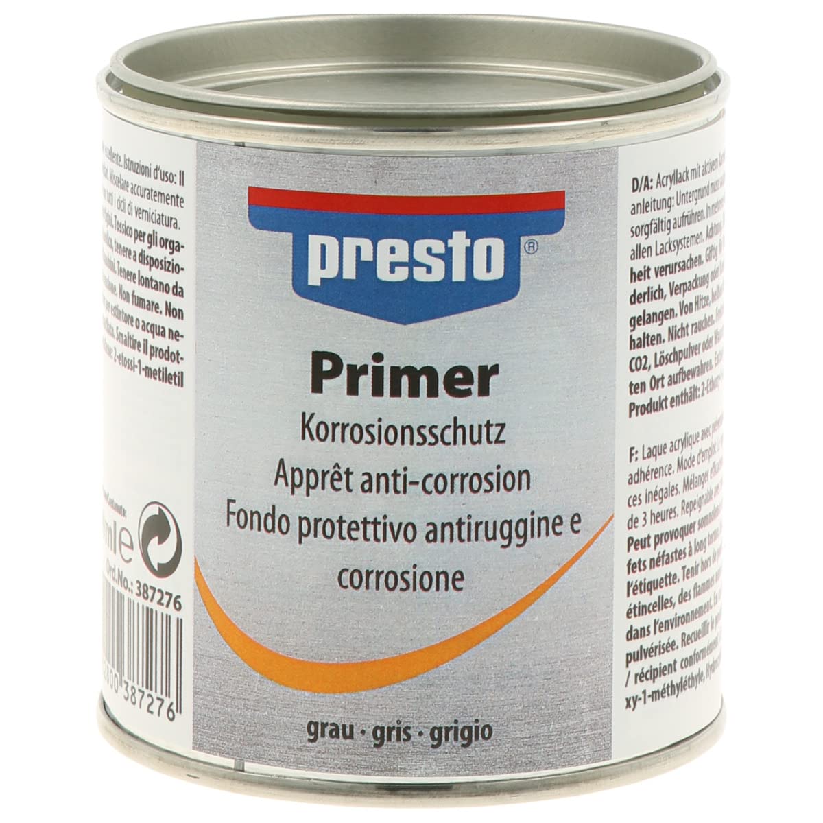 presto 387276 primer Rost- und Korrosionsschutz grau 200 ml von Presto