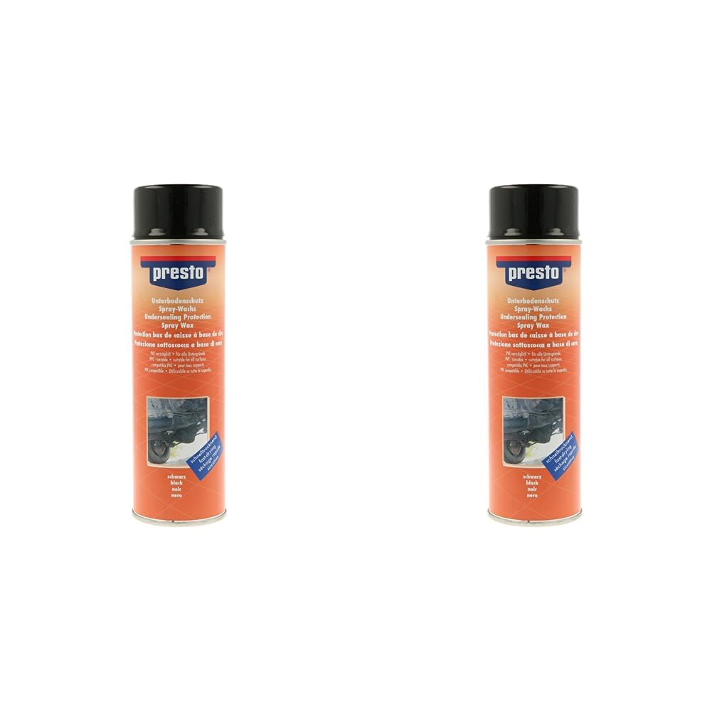 presto 690181 Unterbodenschutz Wachs schwarz 500 ml (Packung mit 2) von Presto