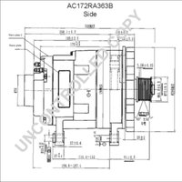 Drehstromlichtmaschine PRESTOLITE ELECTRIC AC172RA363B von Prestolite Electric