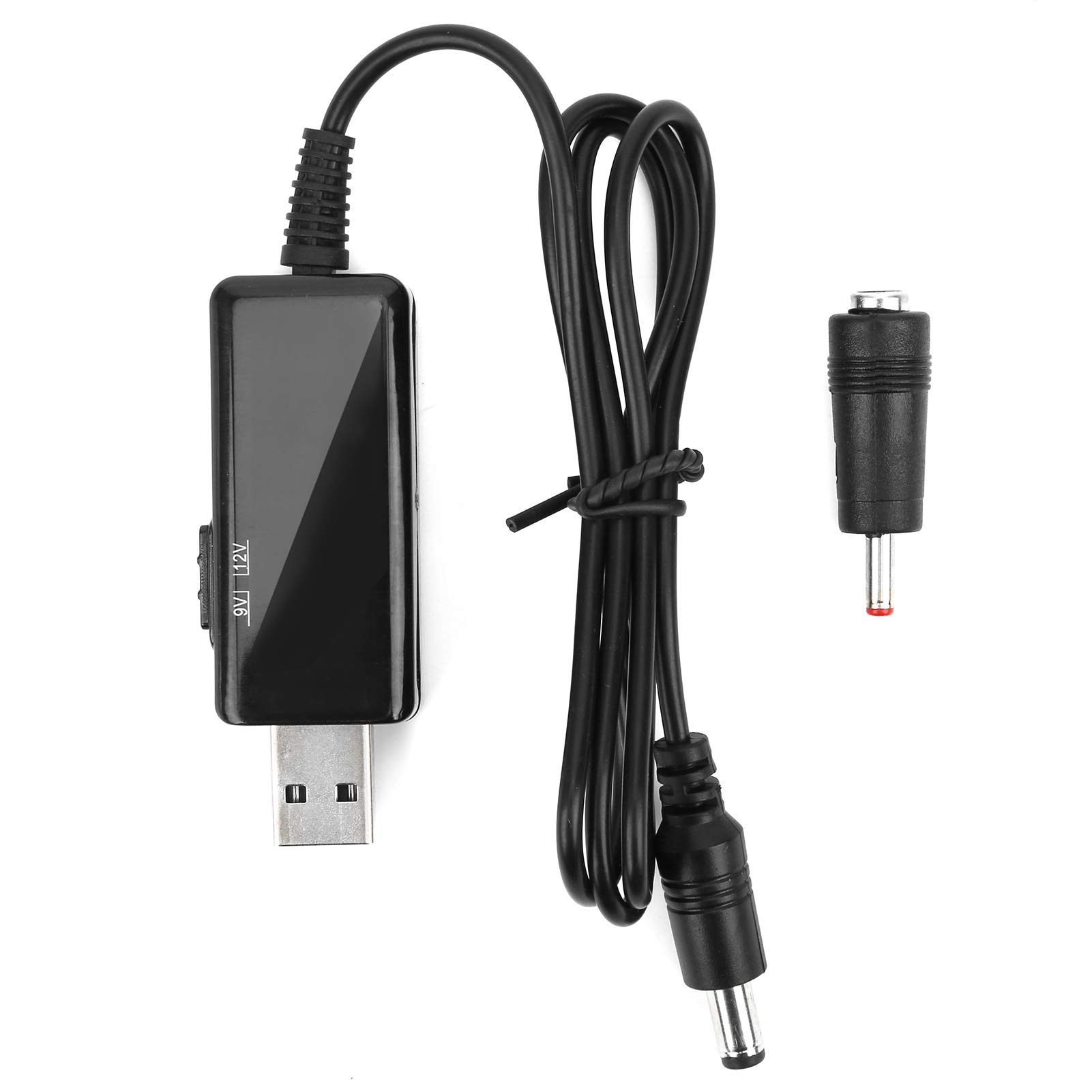 Prevessel USB-auf-DC-Boosterkabel, Powerbank-Routerkabel, 5 V auf 9 V, 12 V, Step-Up-Digitalanzeige, Verstellbar, 5521 M von Prevessel