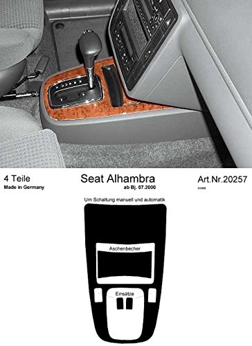 Prewoodec Interieursatz kompatibel mit Seat Alhambra 07/2000-4-teilig - Wurzelholz von Richter